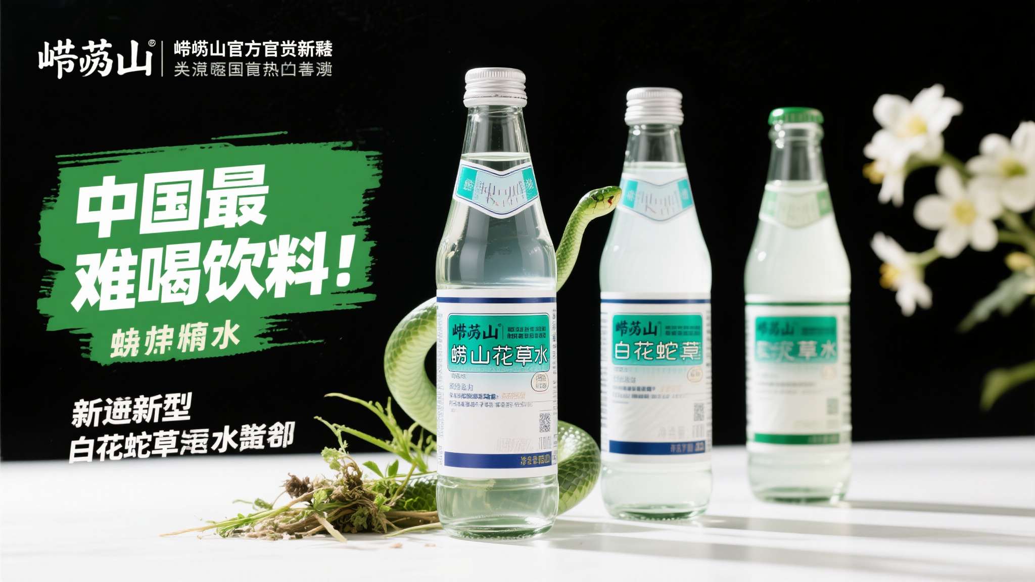 如果说饮料界有一款产品以"难喝"著称却依然拥有大批忠实拥趸，那非崂山白花蛇草水莫